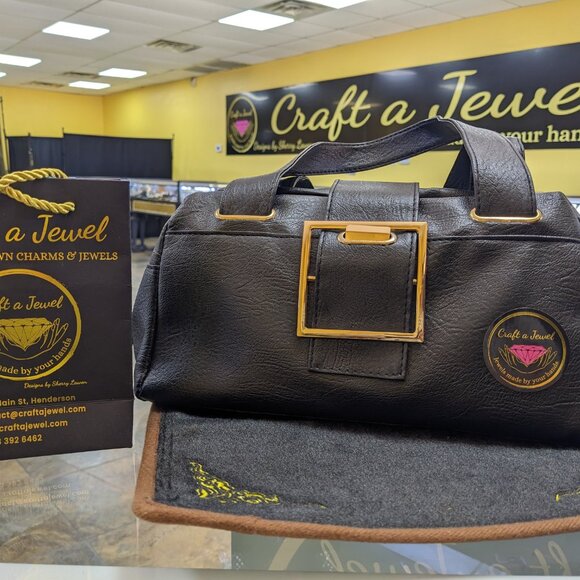 Leather Bowling Bag style purse - Picture 6 of 6